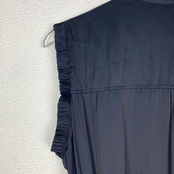 Zadig & Voltaire | Caosys Satin Sleeveless Romper Navy Blue - Picture 5 of 12